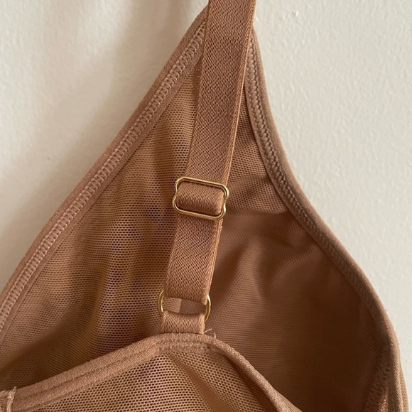 LIVELY Brown Leopard Print No Wire Bralette size 2 - Picture 2 of 10